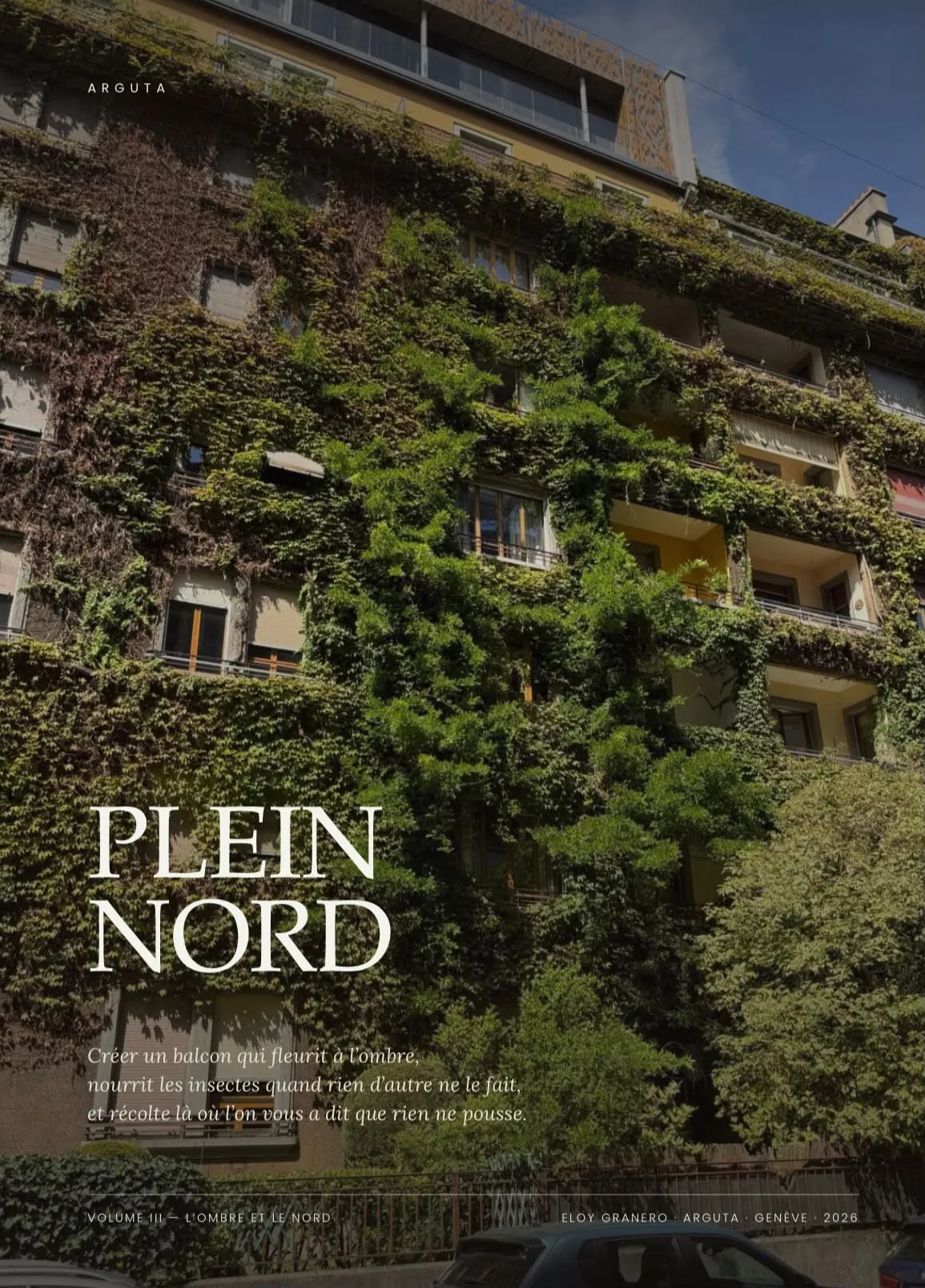 Couverture du Guide Ombre, « Plein Nord », collection Les Guides Arguta