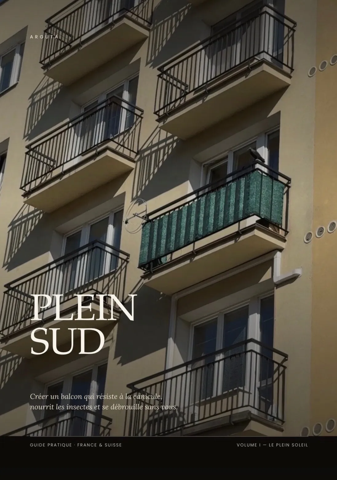 Couverture du Guide Plein Soleil, collection Les Guides Arguta